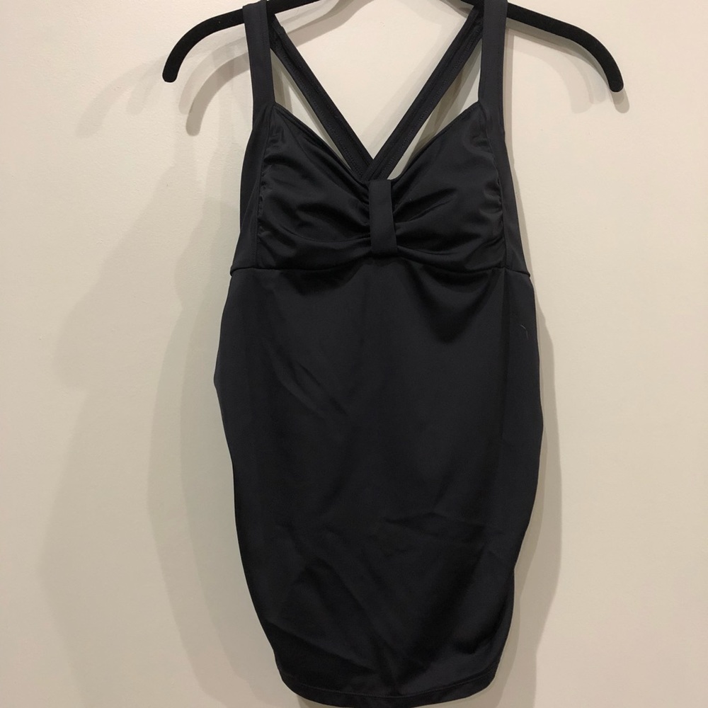 Motherhood Maternity Black Tankini Top